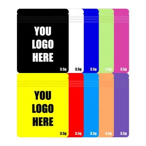 Zipper Sealing Hamburger Food Packaging Printed Ziplock Plastic Bag Aluminum Foil Seal Proof Candy Dessert Chocolate