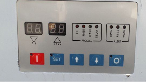 420mm Commercial Kitchen Dishwasher , 60 Racks / Hour Commercial Hood Dishwasher