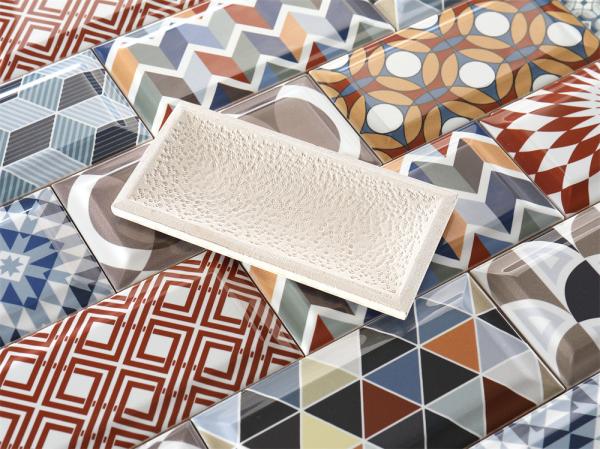 Artistic Bread Tiles,Modern Ceramic Wall Tiles 75x152mm For Wall Design And Dining Room