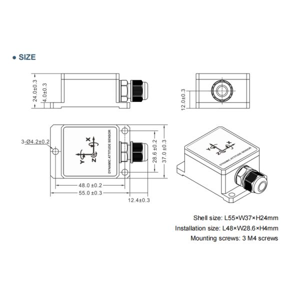 TL720D SENSOR DE ACTITUD DINÁMICO MEMS COMPACTO PARA ROBÓTICA Y VEHÍCULOS AUTÓNOMOS
