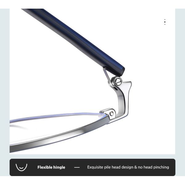 Преграждать света компьютера рамки 145 стекел металла ацетата миллиметра голубой