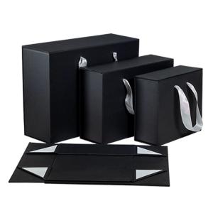 Boîte magnétique rectangulaire ordinaire personnalisée pliable boîte cadeau en