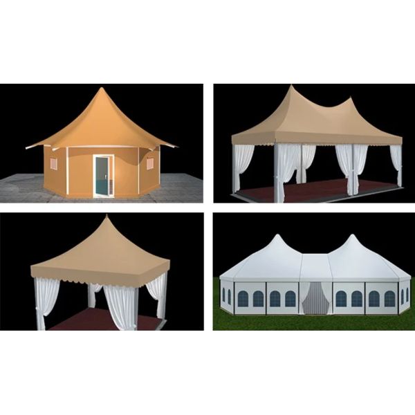 Специализированный алюминиевый сплав рама ПВХ водонепроницаемая пагода палатки для открытого мероприятия вечеринки кемпинга