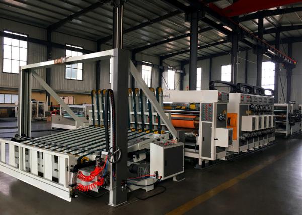 Grinding Alloy Gear Automatic Flexo Printer Slotter Stacker Machine  / Carton Box Packing Machine