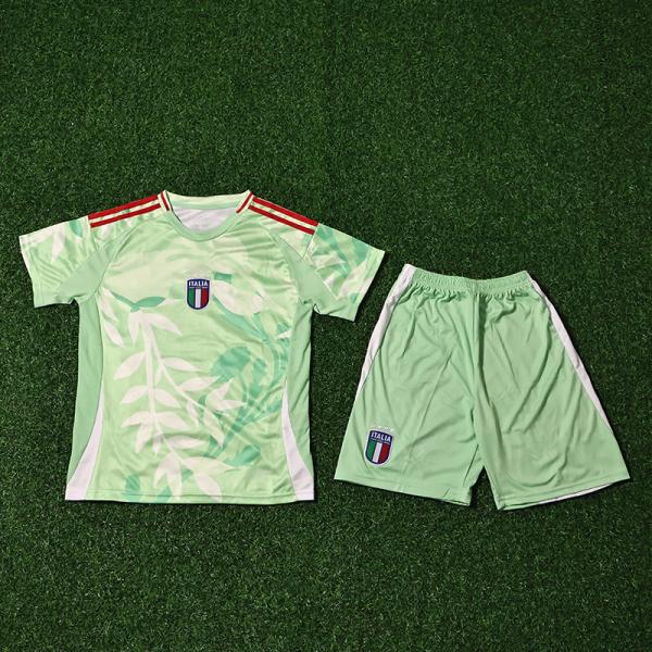 Italy 2025 Away Childrens Football Jerseys Fan Edition Support Group Customization