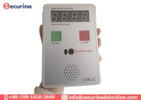 caja termal portátil del sensor del escáner de Digitaces de la distancia de la detección del 1-20cm del termómetro sin contacto del cuerpo
