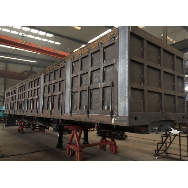 80 Tons Hydraulic Double Side Dump Tipping Truck Cargo Semi Trailer with 12.00R20 Tires