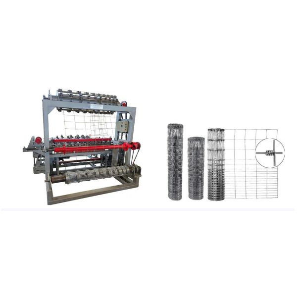 Full Auto Grassland Field Fence Machine Galvanized Farm Cattle Fence Weaving Machine