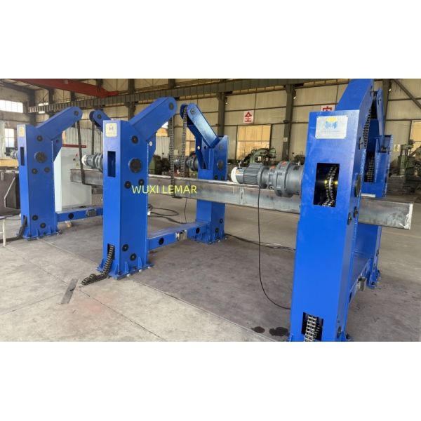 Chain Driven Self Aligning Welding Rotator 3T Beam Rotator 360° Double For Welding