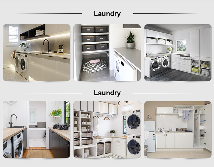 Modern Style High End Stainless Steel Laundry Room Cabinet with Plywood Door Material