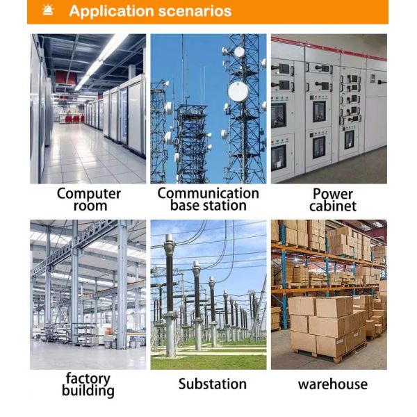 4-Wire Photoelectric Smoke Detector with DC 9-28V Relay Output and 80 dB Alarm for Substation Fire Alarm System