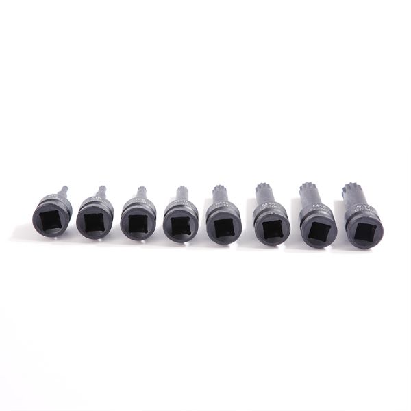 Strong and Durable 8 pcs CR-MO M5 Hex Size Impact Socket Set for Hand Electric Tool