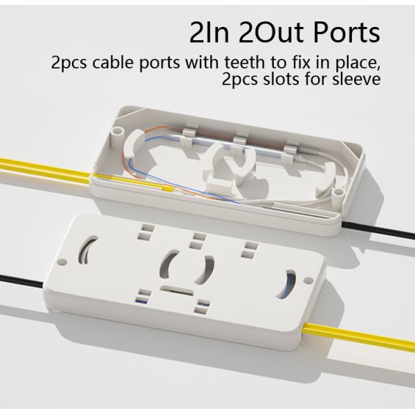 2 в 2 из 4 портов оптоволоконного конечного коробки для кабеля сцепления и защиты коробки