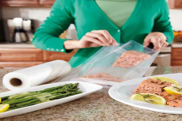 Eco Biodegradable Vacuum Seal Food Storage Bags Plastic Storage Roll Chamber