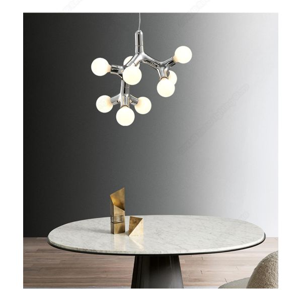 Nordic Copper Chandelier For Dinning Room Modern Living Room Glass Chandelier(WH-MI-444)