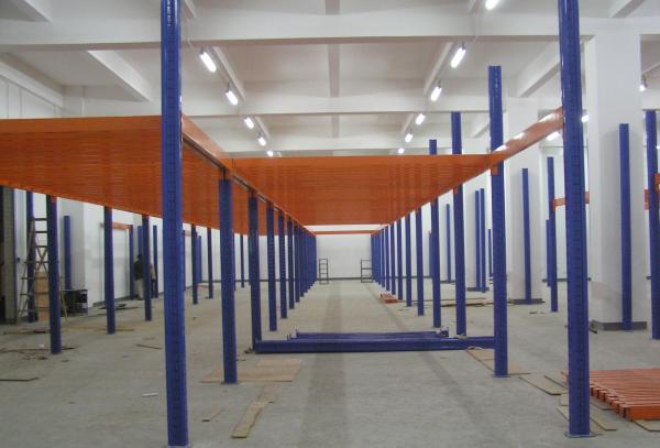 Planchers de mezzanine industriels de structure métallique avec le plat pour le stockage ou le laminage à froid de bureau