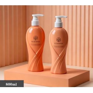 Customized Plastic Luxury Shampoo Bottles 800ml PET Bottle
