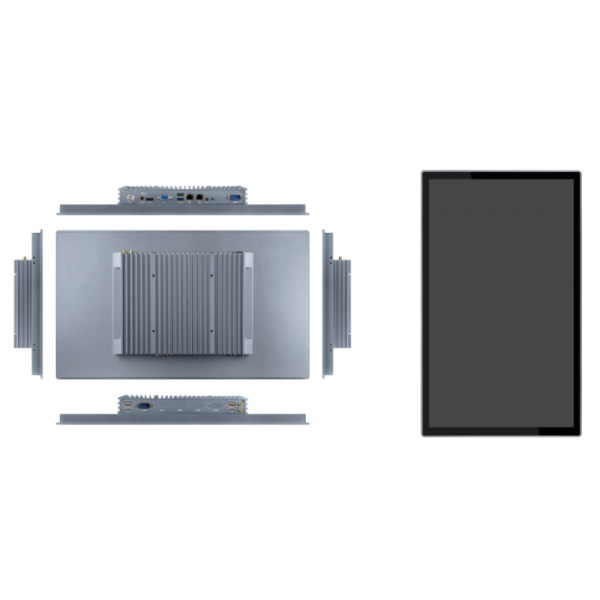 18.5 Inch Fanless Industrial Monitor IP65 Industrial PC Touch Screen Monitor