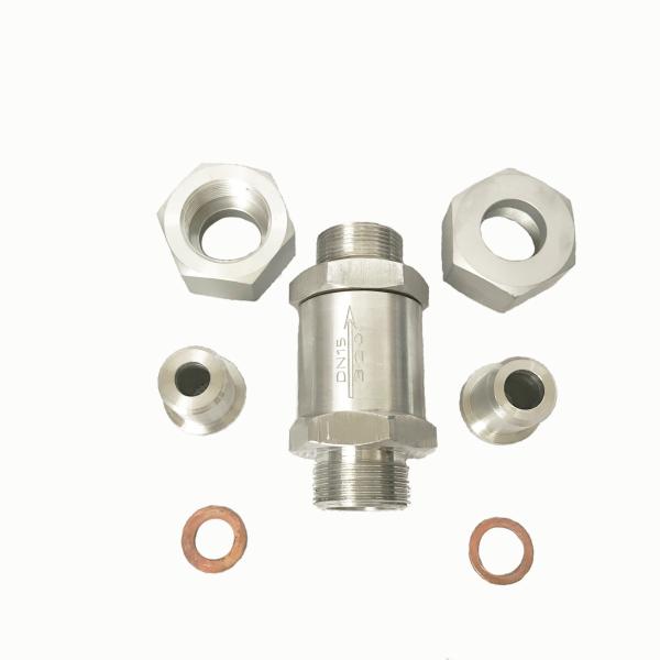 LO2 LN2 Cryogenic One Way Water Check Valve The Flange Connection CF8 Body