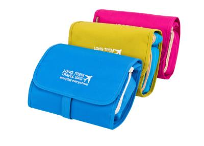 Foldable Travel Accessory Bag Polyester Oxford Cosmetic Bag For Vacation