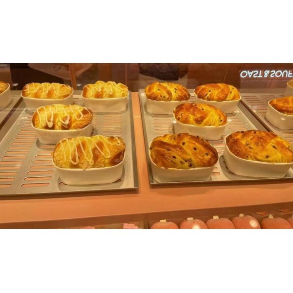 Lid With Lid Disposable Kraft Paper Cake or Bread Container Box Take Away Container US