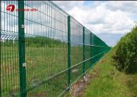 A cerca revestida da rede de arame do PVC da anti escalada almofada 1530mm 1830mm 2030mm para a multi cor