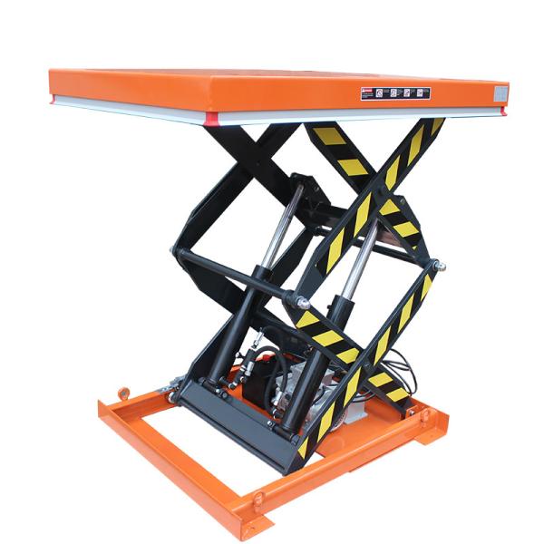 1000kgs Hydraulic Scissor Lift Table Orange Heavy Duty Scissor Lift