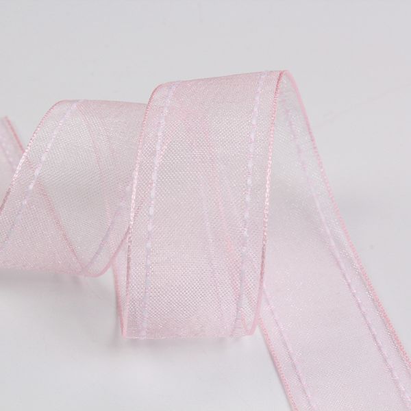 25мм покрытие 38мм сшитая полиэстерная лента для цветочных подарков