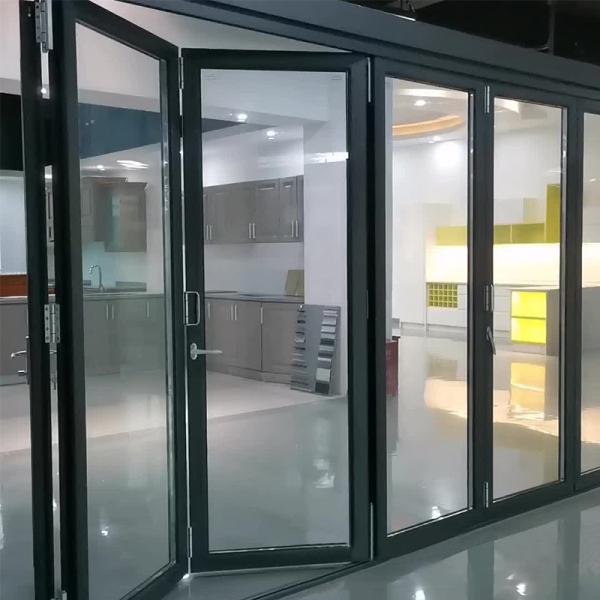 DOLPHIN Aluminum Folding Window Rising Up Foldable Windows For Patio