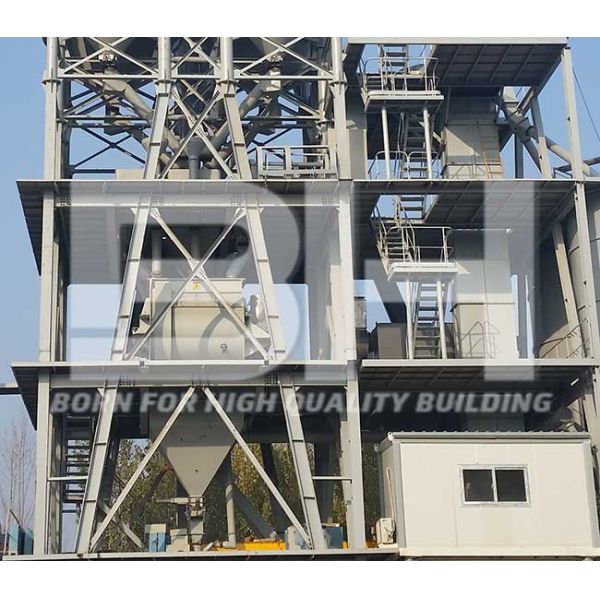 Tower Type Dry Mortar Plant , Compact Masonry Mortar Production Line