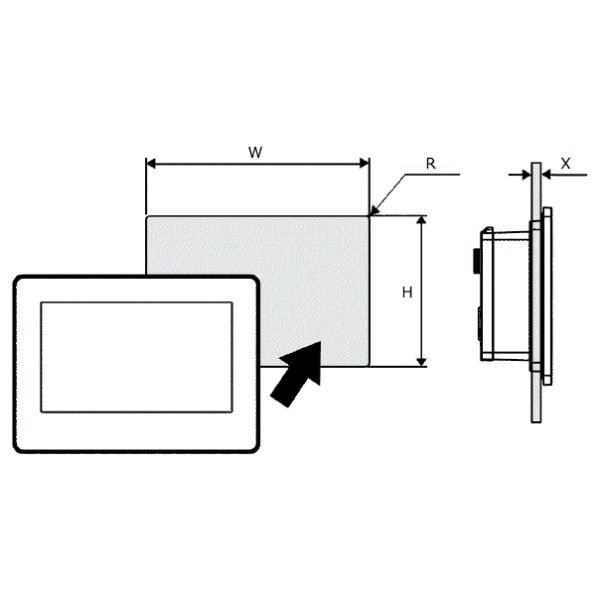 Продажа HMI PFXGP4114T2D Proface горячая экран касания СИД 7 дюймов