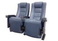 USIT Fire Resistant 3D Leather Theater Seating Folded VIP Stadium Seats