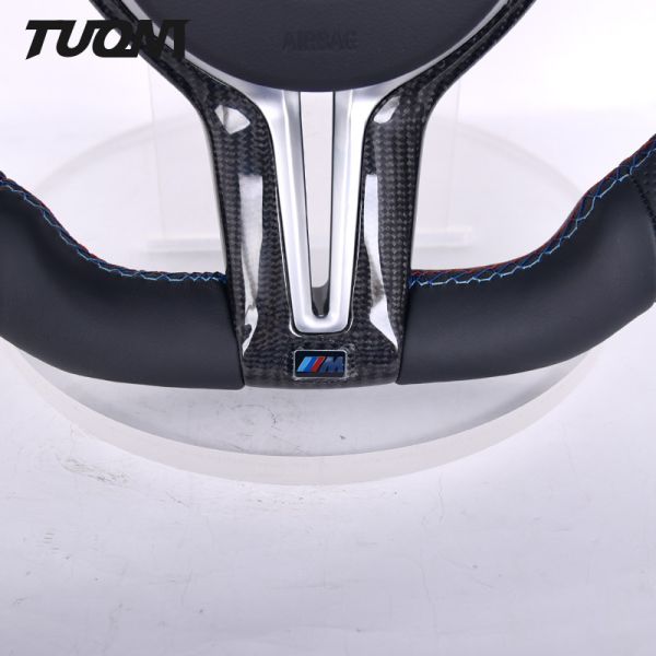 M2 M3 M4 Bmw Smooth Perforated Leather Steering Wheel Flat Bottom