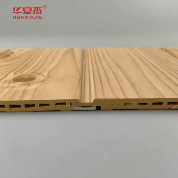 Hot Sale Wpc Wall Panel Simulated Wood Grain Easy To Install Residential Decoration