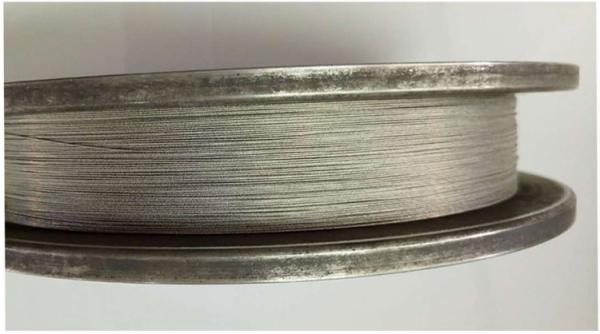 0.065 - 0.1mm Diamond Cutting Wire High Carbon Steel Core For Crystal Silicon Slice