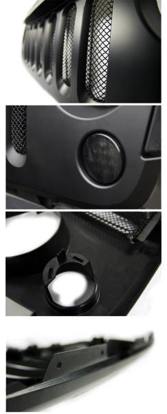 Substituição Jeep JK Wrangler 2007 - 2017 Peças sobressalentes Angry Birds Grille frontal do carro