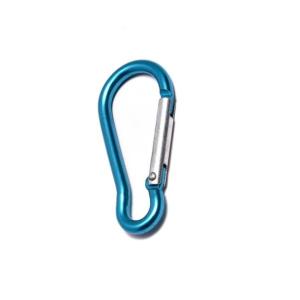 Crochet instantané de Carabiner de camping de sac à dos en aluminium en forme de poire multicolore de chaîne principale
