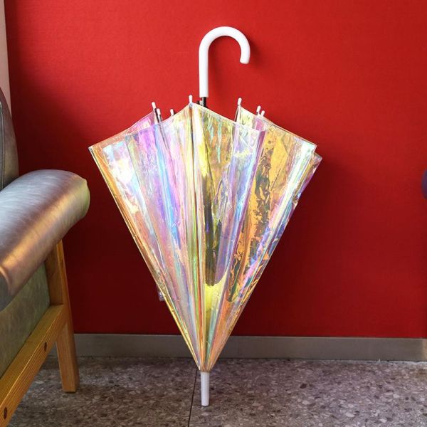 Adults Iridescent Color Changing Umbrella with Special Design and Glitter Reflective