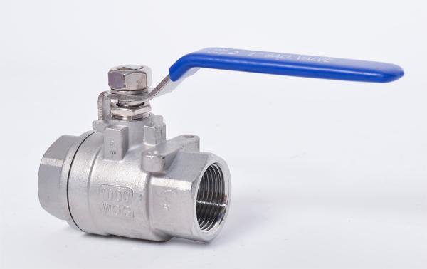 ​Female Threaded SUS304 2PC Ball Valve Stainless Steel Corrosion Resistant