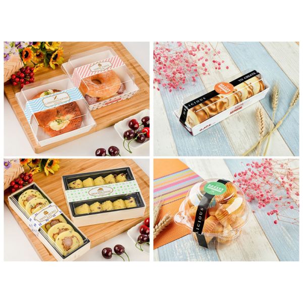 Kraft Paper Food Packaging Sticker For Baking Cake Safety Seal