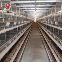 Tipo gaiola da rede de arame H das aves domésticas da bateria da camada do ovo