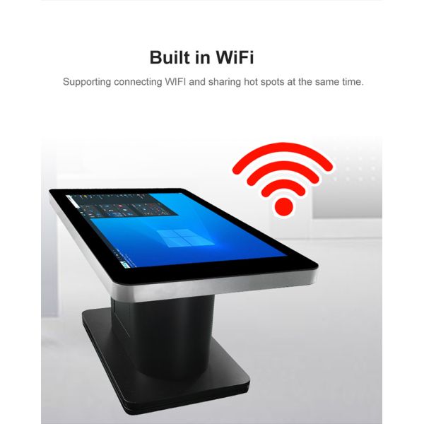 43 Inch Mobile Interactive Video Screen LCD Touch Screen Monitor Smart Coffee Table Touch Screen