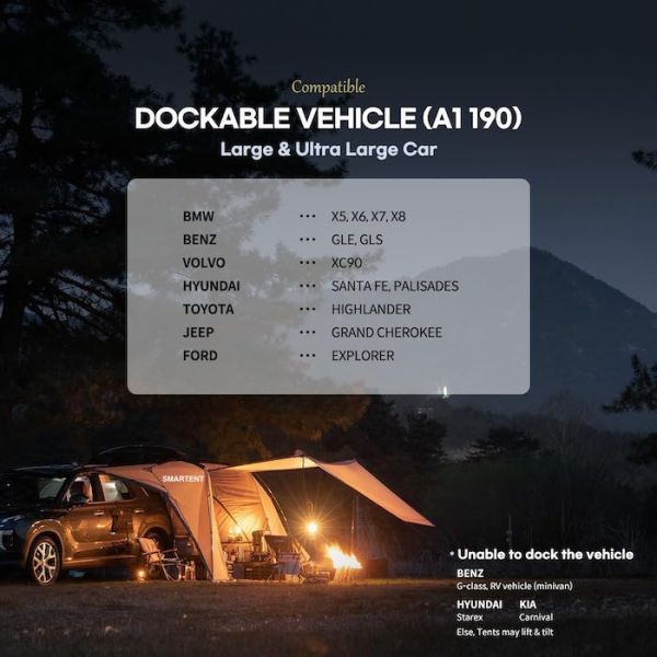 2.49*3.20*1.91M Портативная серая автомобильная палатка для кемпинга водонепроницаемая PU3000MM покрытая полиэстерная ткань для приключений на открытом воздухе