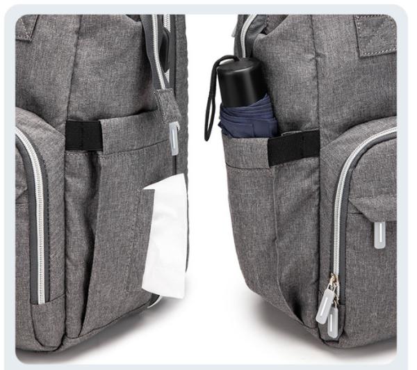 OEM ODM Nursing Mother Bag Diaper Bag Foldable Crib With USB
