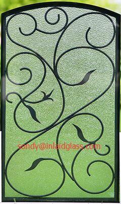 interior doors wrought iron glass made in China