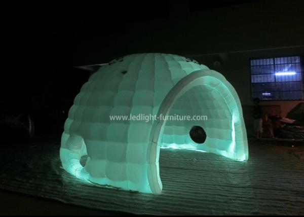 Barraca inflável redonda do diodo emissor de luz da C.A. 110V-240V RGB impermeável com ventilador do poder superior