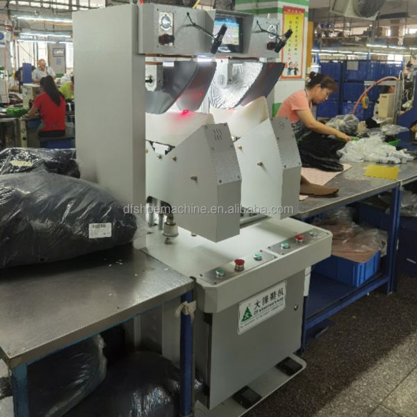 Ladies Leather Shoes Making Machine 3D Boots Upper Vamp Moulding Molding Crimping Machine