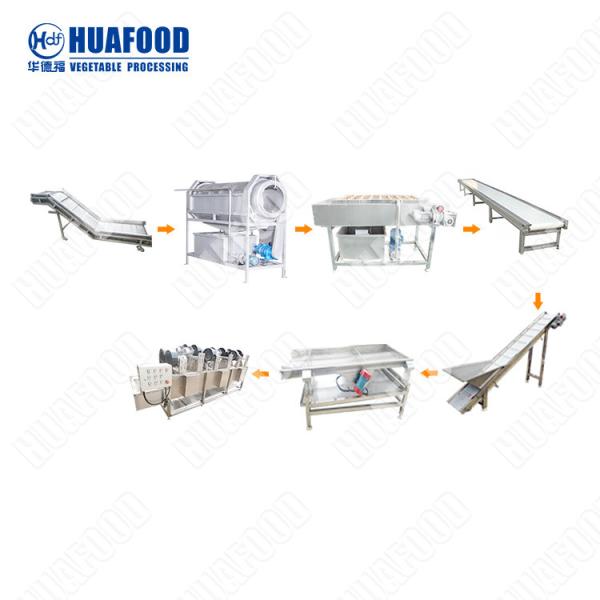Commercial Root Washer Fruit Washing Machine Fruit And Vegetable Freezing Line Damage-free Cleaning Line