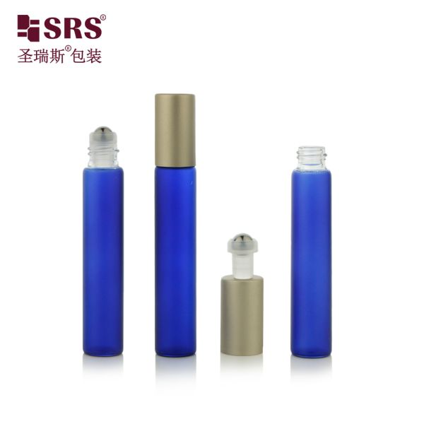 SRS Hot Selling 8ml Tube Thin Wall Glass Roll on Bottle for Perfume Essential Oil