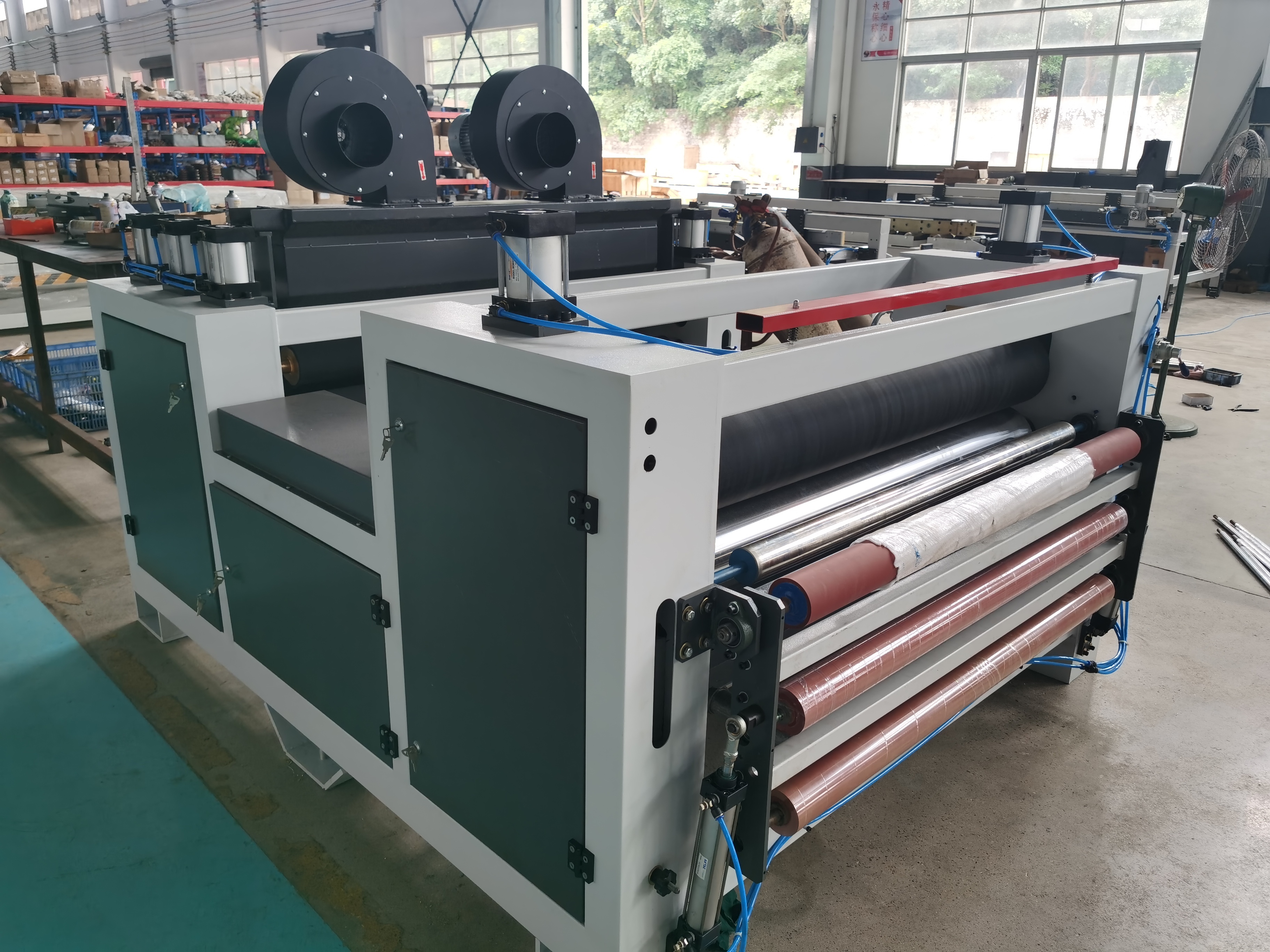 TC Woodworking Machinery PVC Paper Depends Mdf Paper  Pvc Paper Sticking Flat Panel Laminating Machine